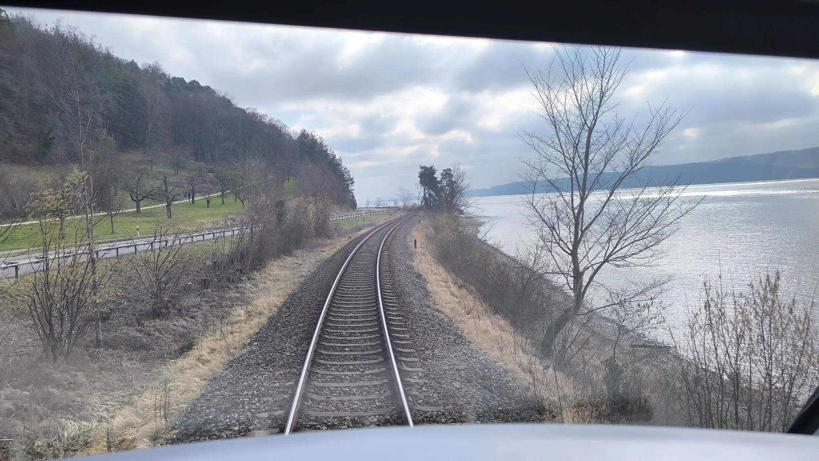 Bahnstrecke entlang des Bodensees